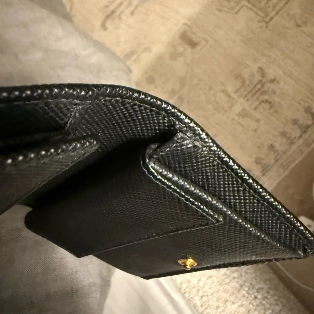 Black Prada Trifold Wallet - Picture 8 of 10